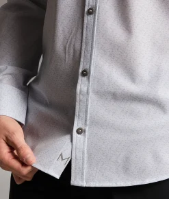 Maven Co-op Standard Performance Stretch Shirt White Light Blue Online