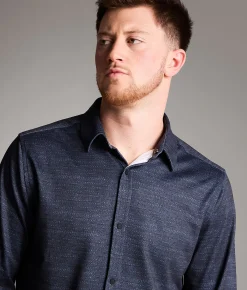 Maven Co-op Standard Performance Stretch Shirt Navy Clearance