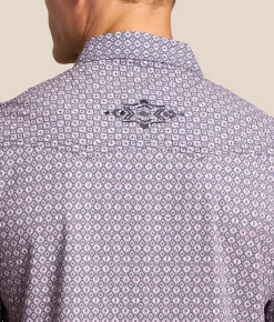 Tops | Gentry County Standard Performance Stretch Shirt Lilac Navy