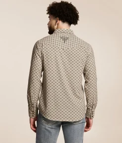 Gentry County Standard Performance Stretch Shirt Taupe Brown Outlet