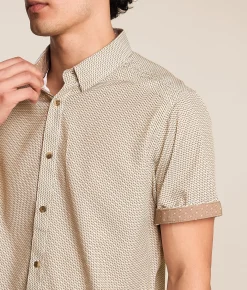 Tops | J.B. Holt Standard Performance Stretch Shirt White Tan