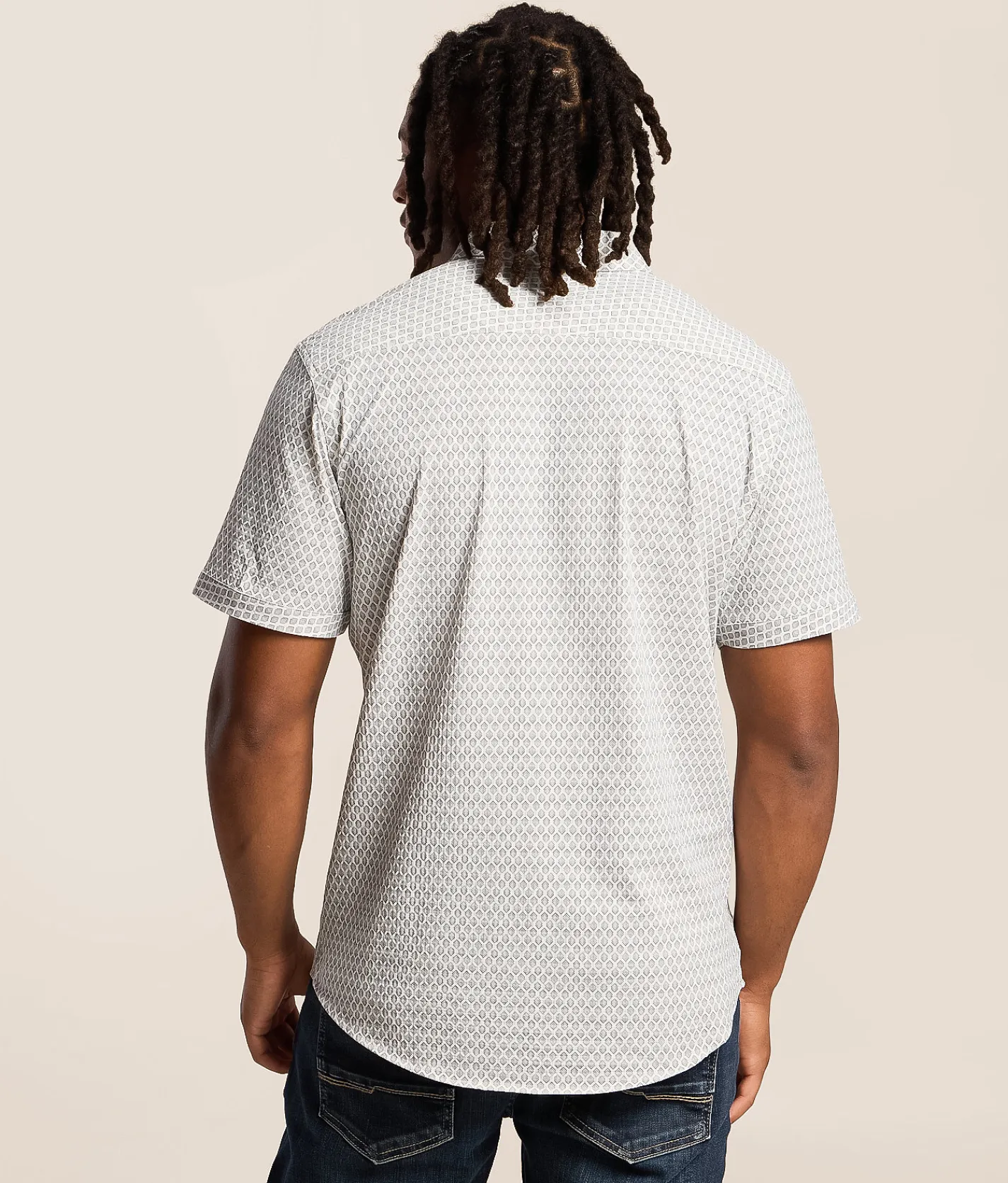 Tops | J.B. Holt Standard Performance Stretch Shirt White Grey