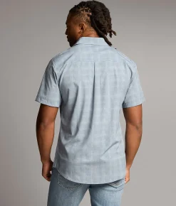 Tops | Maven Co-op Standard Ripstop Performance Stretch Shirt Light Grey Blue