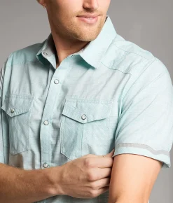 BKE Standard Shirt Mint Blue Discount
