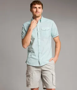 BKE Standard Shirt Mint Blue Discount