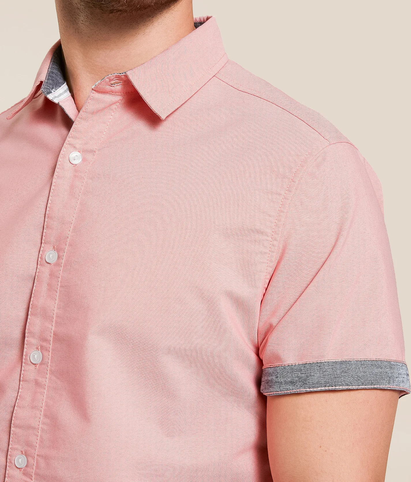 Tops | Departwest Standard Solid Shirt Coral