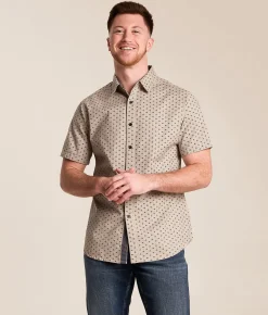 Departwest Standard Stretch Shirt Tan Black Hot