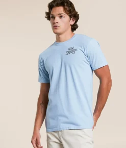 Graphic T-Shirts | Tail Chasers Club Stand Ready T-Shirt Chambray
