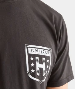 Howitzer Stand Strong T-Shirt Vintage Black Sale