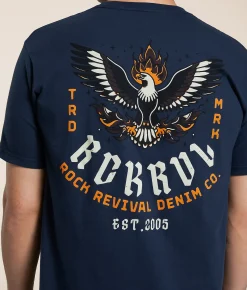 Graphic T-Shirts | Rock Revival Stanford T-Shirt Navy
