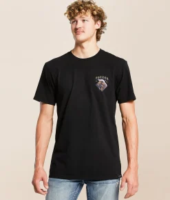 Graphic T-Shirts | Sullen Stardust T-Shirt Jet Black