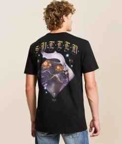 Graphic T-Shirts | Sullen Stardust T-Shirt Jet Black