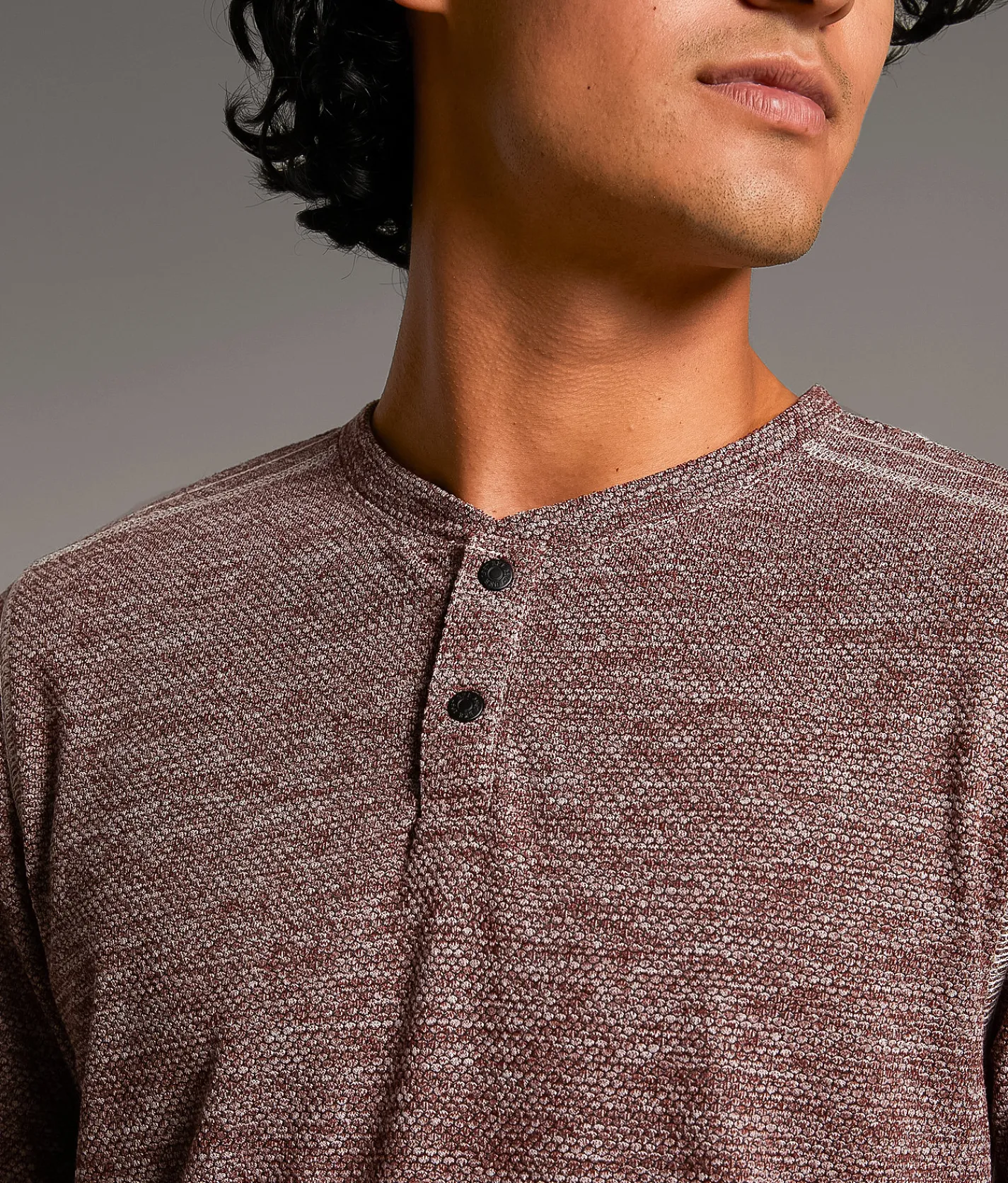 Tops | BKE Starling Knit Henley Burgundy