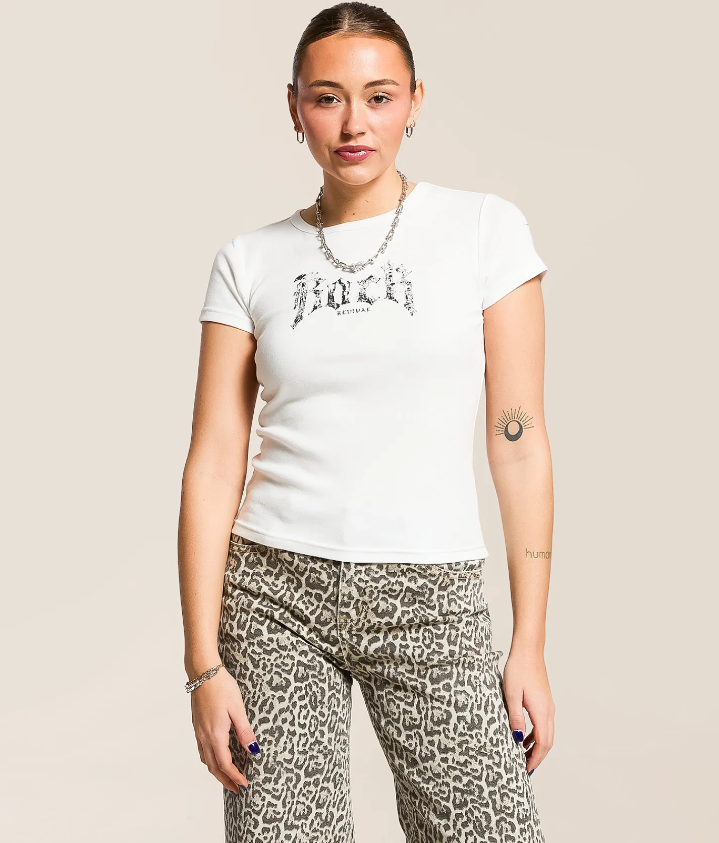 Tops | Rock Revival Star Rock T-Shirt White