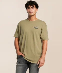 Kimes Ranch Stars Stripes T-Shirt Light Olive Sale