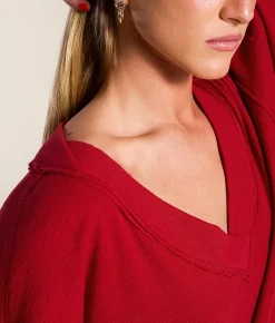Free People Staycation Pullover Blissful Blue Outlet