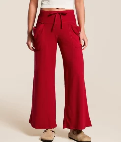 Bottoms|Activewear | Free People Staycation Wide Leg Lounge Pant Blissful Blue