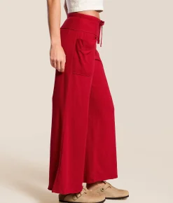 Bottoms|Activewear | Free People Staycation Wide Leg Lounge Pant Blissful Blue