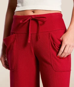 Bottoms|Activewear | Free People Staycation Wide Leg Lounge Pant Blissful Blue