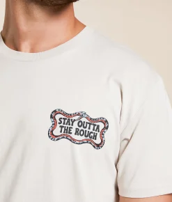 Devereux Golf Stay Outta The Rough T-Shirt Bone Hot