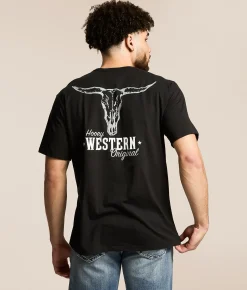Hooey Steerhead Original T-Shirt Black Sale