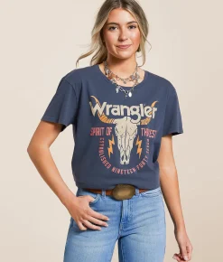 Wrangler® Steerhead T-Shirt Midnight Navy Clearance
