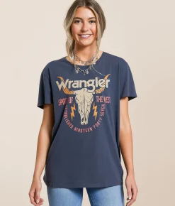 Wrangler® Steerhead T-Shirt Midnight Navy Clearance