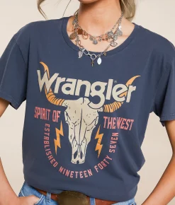 Wrangler® Steerhead T-Shirt Midnight Navy Clearance