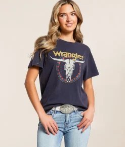 Tops | Wrangler® Steerhead T-Shirt Dark Sapphire