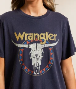Tops | Wrangler® Steerhead T-Shirt Dark Sapphire