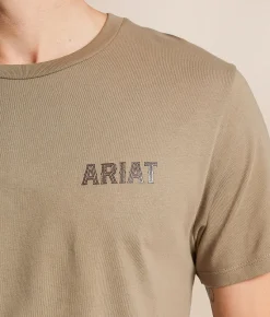 Ariat Steer Lockup T-Shirt Fallen Rock Discount