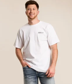 Tops|Graphic T-Shirts | Ariat Steer Skull T-Shirt White