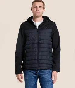 Hurley Stefan Hooded Puffer Jacket Black Outlet