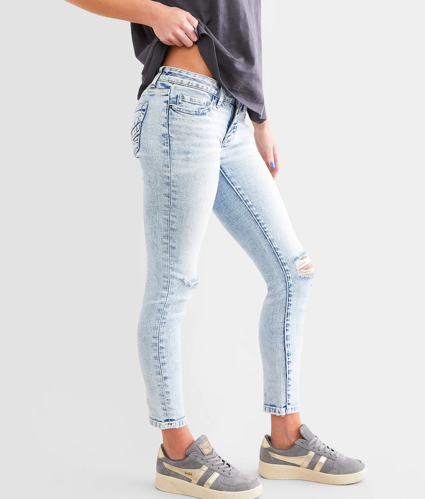BKE Stella Ankle Skinny Stretch Jean Sanchez 2 Best