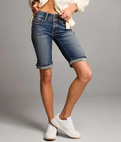 Shorts | BKE Stella Bermuda Stretch Short Mintle 8