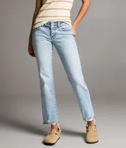 BKE Stella Cropped Straight Stretch Jean Kyllo Outlet