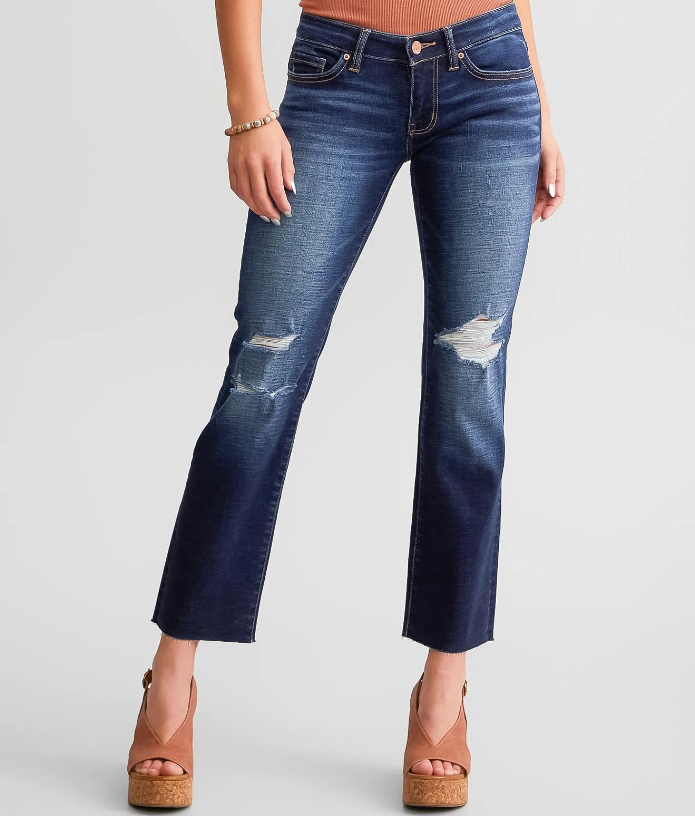 BKE Stella Cropped Straight Stretch Jean Stott New