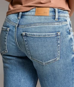 BKE Stella Cropped Straight Stretch Cuffed Jean Sims 5