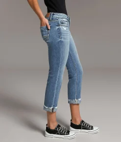 BKE Stella Cuffed Stretch Capri Jean Sims 2 Outlet