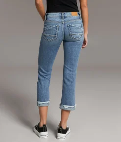 BKE Stella Cuffed Stretch Capri Jean Sims 2 Outlet