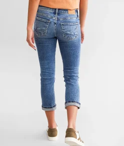 Jeans|Bottoms | BKE Stella Cuffed Stretch Capri Jean Balcom 5