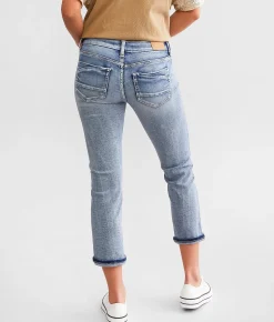 Jeans|Bottoms | BKE Stella Cuffed Stretch Capri Jean Potter 11
