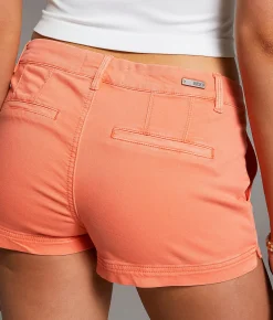 Shorts | BKE Stella Mid-Rise Stretch Short Fusion Coral