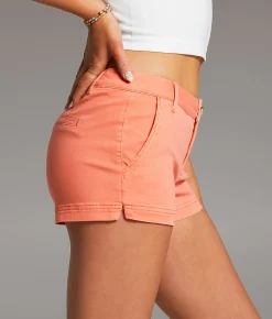 Shorts | BKE Stella Mid-Rise Stretch Short Fusion Coral