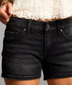 BKE Stella Stretch Short Washed Black Hot