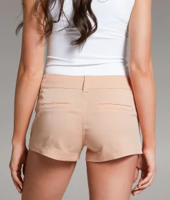BKE Stella Stretch Short Peach Clearance