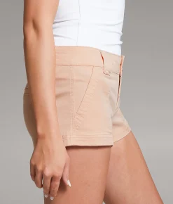 BKE Stella Stretch Short Peach Clearance
