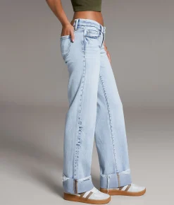 BKE Stella Wide Leg Stretch Cuffed Jean Rainer 10 New