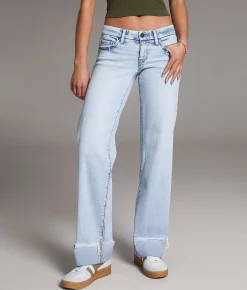 BKE Stella Wide Leg Stretch Cuffed Jean Rainer 10 New