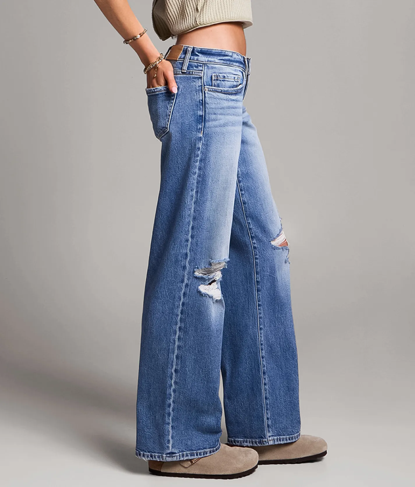 Jeans|Bke Jeans | BKE Stella Wide Leg Stretch Jean Herbig